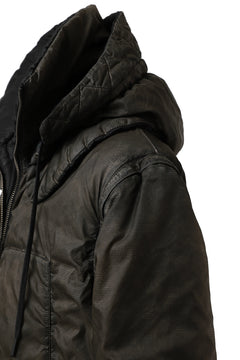 画像をギャラリービューアに読み込む, masnada REVERSIBLE 8WAY PADDED JACKET / RIPSTOP + RECYCLED WADDING (BLACK/DUST)
