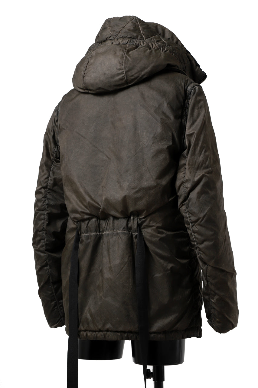 画像をギャラリービューアに読み込む, masnada REVERSIBLE 8WAY PADDED JACKET / RIPSTOP + RECYCLED WADDING (BLACK/DUST)