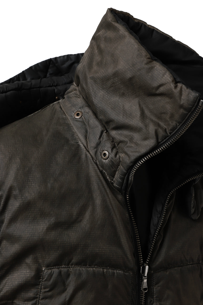 画像をギャラリービューアに読み込む, masnada REVERSIBLE 8WAY PADDED JACKET / RIPSTOP + RECYCLED WADDING (BLACK/DUST)