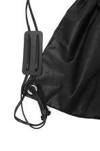 Load image into Gallery viewer, ISAMU KATAYAMA BACKLASH DRAWSTRING BACKPACK / MONOCHROME LUXURY STEER (BLACK)