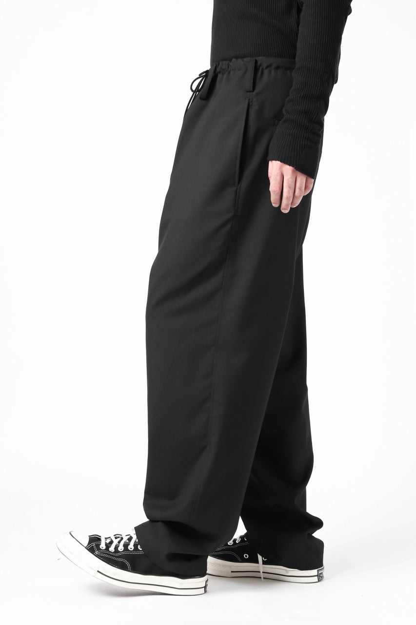 Load image into Gallery viewer, Y's BANG ON! No.7 WAIST STRING WOOL TROPICAL PANTS (BLACK) ※