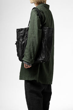 画像をギャラリービューアに読み込む, ISAMU KATAYAMA BACKLASH TOTE BAG / DOUBLE SHOULDER OBJECT DYED (BLACK)