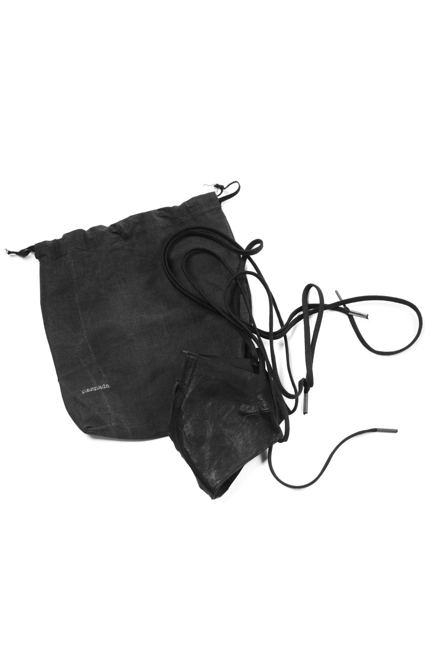 画像をギャラリービューアに読み込む, masnada LEATHER MASK / PELLE DI PECORA VEGETALE (BLACK)