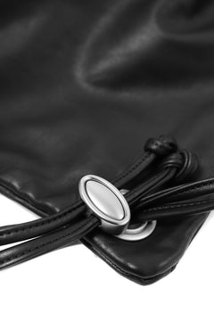 Load image into Gallery viewer, ISAMU KATAYAMA BACKLASH DRAWSTRING BACKPACK / MONOCHROME LUXURY STEER (BLACK)