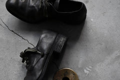 画像をギャラリービューアに読み込む, A DICIANNOVEVENTITRE A1923 DERBY SHOES 033N / HORSE FIORE OILED LEATHER (NERO)