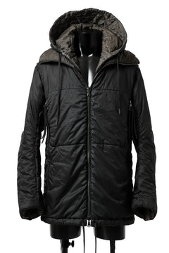 画像をギャラリービューアに読み込む, masnada REVERSIBLE 8WAY PADDED JACKET / RIPSTOP + RECYCLED WADDING (BLACK/DUST)