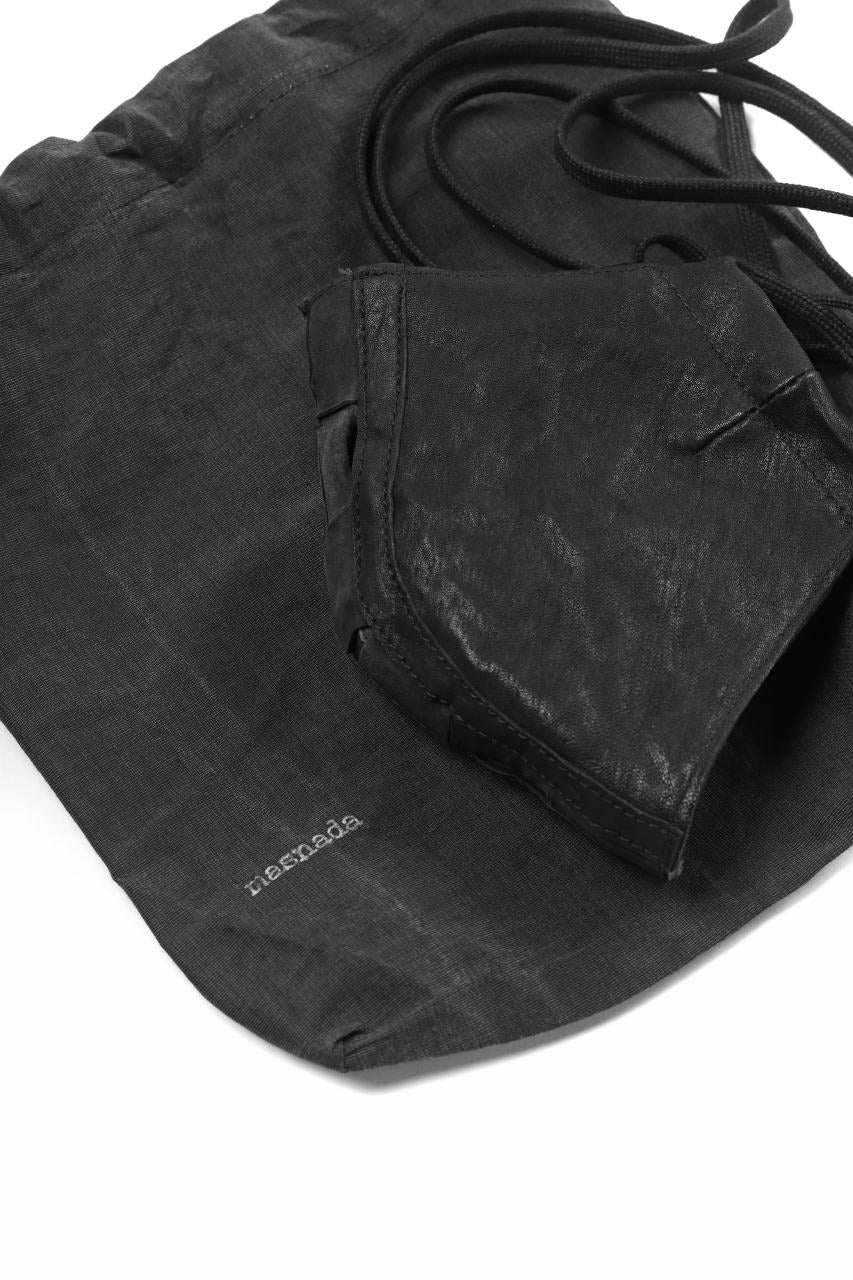 画像をギャラリービューアに読み込む, masnada LEATHER MASK / PELLE DI PECORA VEGETALE (BLACK)