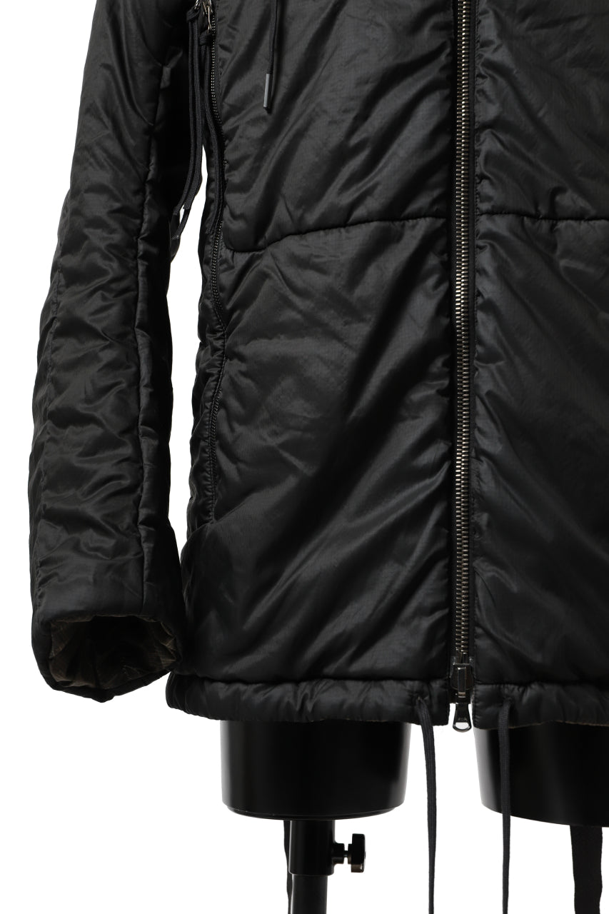 画像をギャラリービューアに読み込む, masnada REVERSIBLE 8WAY PADDED JACKET / RIPSTOP + RECYCLED WADDING (BLACK/DUST)