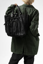Load image into Gallery viewer, ISAMU KATAYAMA BACKLASH TOTE BAG / DOUBLE SHOULDER OBJECT DYED (BLACK) ※