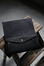 Load image into Gallery viewer, ISAMU KATAYAMA BACKLASH LONG FOLD WALLET / GUIDI OILED CALF (BLACK)