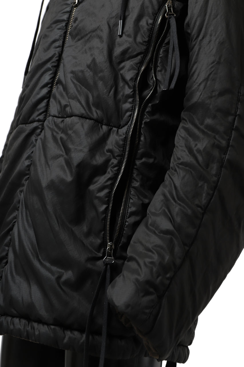 画像をギャラリービューアに読み込む, masnada REVERSIBLE 8WAY PADDED JACKET / RIPSTOP + RECYCLED WADDING (BLACK/DUST)