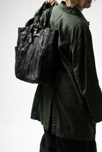 Load image into Gallery viewer, ISAMU KATAYAMA BACKLASH TOTE BAG / DOUBLE SHOULDER OBJECT DYED (BLACK) ※