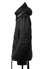 画像をギャラリービューアに読み込む, masnada REVERSIBLE 8WAY PADDED JACKET / RIPSTOP + RECYCLED WADDING (BLACK/DUST)