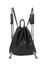 Load image into Gallery viewer, ISAMU KATAYAMA BACKLASH DRAWSTRING BACKPACK / MONOCHROME LUXURY STEER (BLACK)