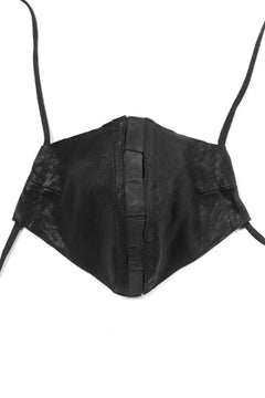 画像をギャラリービューアに読み込む, masnada LEATHER MASK / PELLE DI PECORA VEGETALE (BLACK)