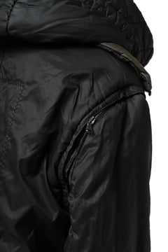 画像をギャラリービューアに読み込む, masnada REVERSIBLE 8WAY PADDED JACKET / RIPSTOP + RECYCLED WADDING (BLACK/DUST)