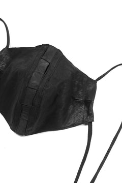 画像をギャラリービューアに読み込む, masnada LEATHER MASK / PELLE DI PECORA VEGETALE (BLACK)