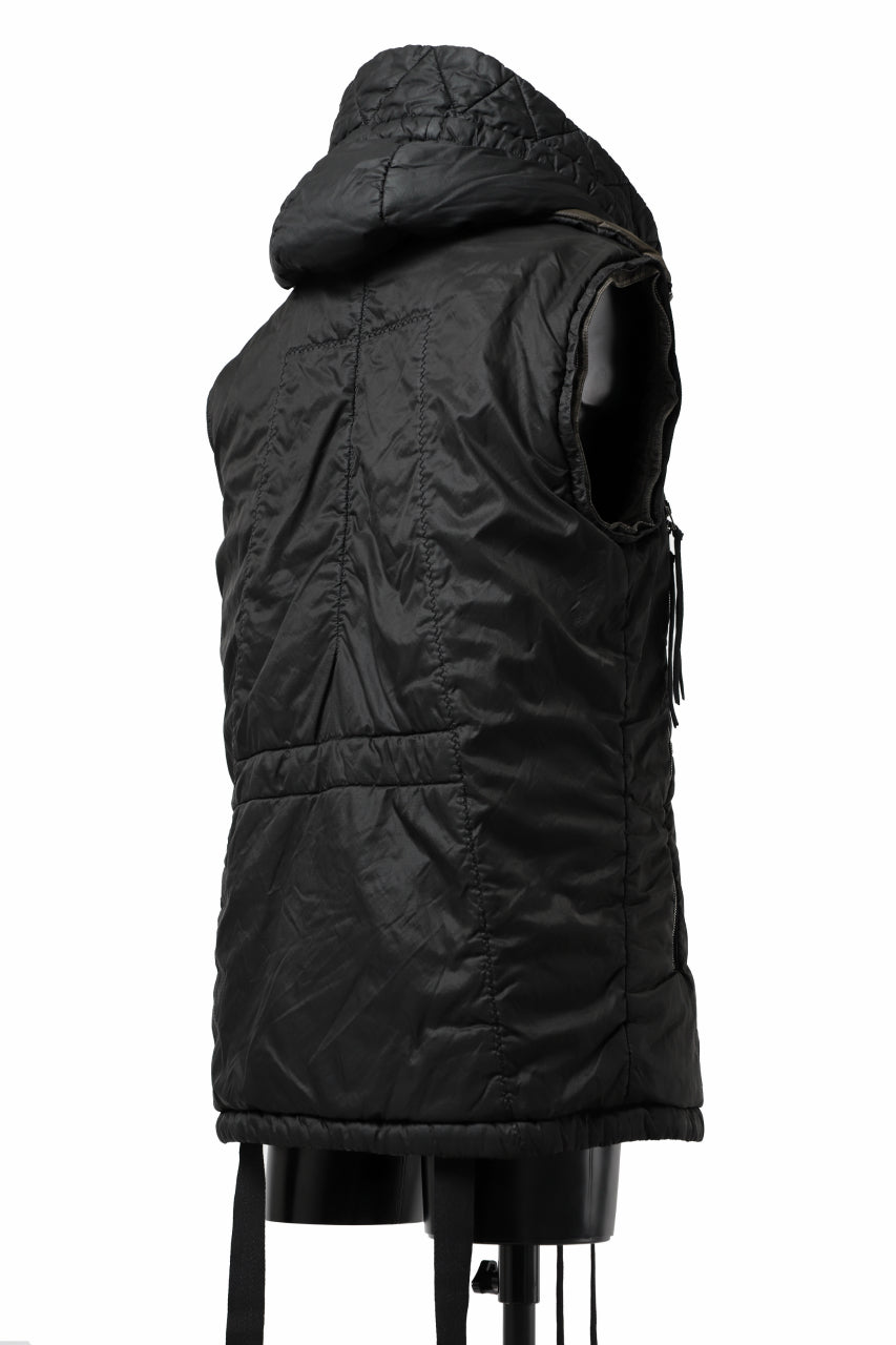 画像をギャラリービューアに読み込む, masnada REVERSIBLE 8WAY PADDED JACKET / RIPSTOP + RECYCLED WADDING (BLACK/DUST)