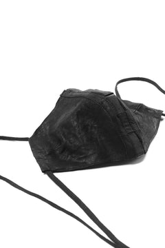画像をギャラリービューアに読み込む, masnada LEATHER MASK / PELLE DI PECORA VEGETALE (BLACK)