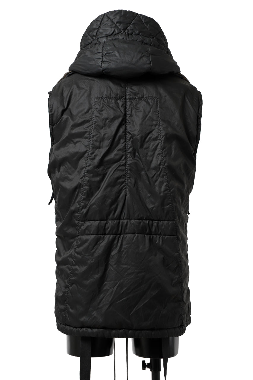 画像をギャラリービューアに読み込む, masnada REVERSIBLE 8WAY PADDED JACKET / RIPSTOP + RECYCLED WADDING (BLACK/DUST)