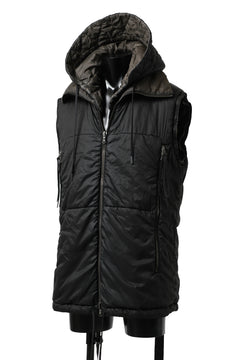画像をギャラリービューアに読み込む, masnada REVERSIBLE 8WAY PADDED JACKET / RIPSTOP + RECYCLED WADDING (BLACK/DUST)