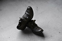 画像をギャラリービューアに読み込む, A DICIANNOVEVENTITRE A1923 DERBY SHOES 033N / HORSE FIORE OILED LEATHER (NERO)