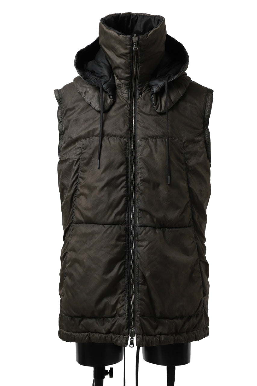 画像をギャラリービューアに読み込む, masnada REVERSIBLE 8WAY PADDED JACKET / RIPSTOP + RECYCLED WADDING (BLACK/DUST)