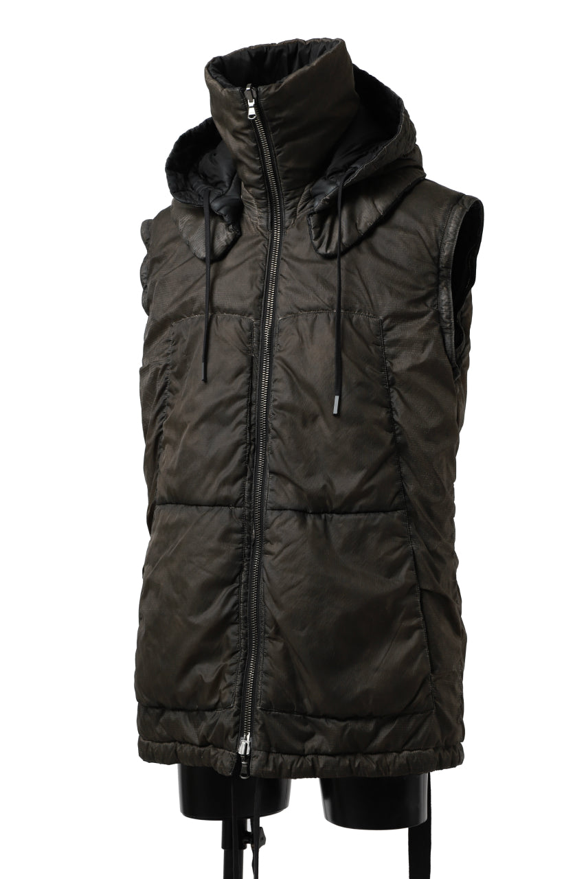 画像をギャラリービューアに読み込む, masnada REVERSIBLE 8WAY PADDED JACKET / RIPSTOP + RECYCLED WADDING (BLACK/DUST)
