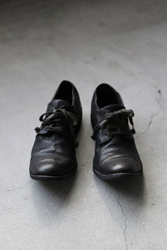 画像をギャラリービューアに読み込む, A DICIANNOVEVENTITRE A1923 DERBY SHOES 033N / HORSE FIORE OILED LEATHER (NERO)