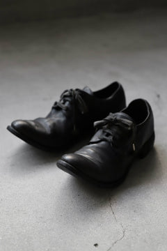 画像をギャラリービューアに読み込む, A DICIANNOVEVENTITRE A1923 DERBY SHOES 033N / HORSE FIORE OILED LEATHER (NERO)