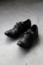 画像をギャラリービューアに読み込む, A DICIANNOVEVENTITRE A1923 DERBY SHOES 033N / HORSE FIORE OILED LEATHER (NERO)