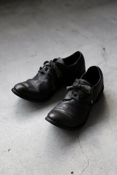 画像をギャラリービューアに読み込む, A DICIANNOVEVENTITRE A1923 DERBY SHOES 033N / HORSE FIORE OILED LEATHER (NERO)