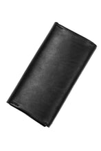 Load image into Gallery viewer, ISAMU KATAYAMA BACKLASH LONG FOLD WALLET / GUIDI OILED CALF (BLACK)