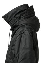 画像をギャラリービューアに読み込む, masnada REVERSIBLE 8WAY PADDED JACKET / RIPSTOP + RECYCLED WADDING (BLACK/LEGION)