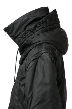 画像をギャラリービューアに読み込む, masnada REVERSIBLE 8WAY PADDED JACKET / RIPSTOP + RECYCLED WADDING (BLACK/LEGION)