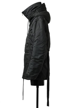 画像をギャラリービューアに読み込む, masnada REVERSIBLE 8WAY PADDED JACKET / RIPSTOP + RECYCLED WADDING (BLACK/LEGION)