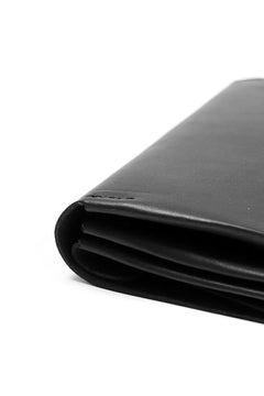 Load image into Gallery viewer, ISAMU KATAYAMA BACKLASH LONG FOLD WALLET / GUIDI OILED CALF (BLACK)