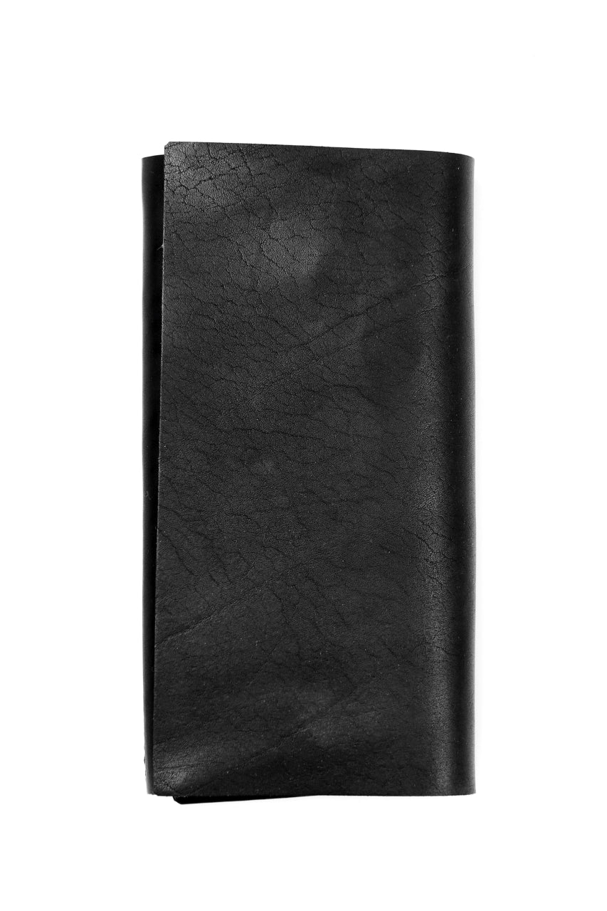 Load image into Gallery viewer, ISAMU KATAYAMA BACKLASH LONG FOLD WALLET / GUIDI OILED CALF (BLACK)