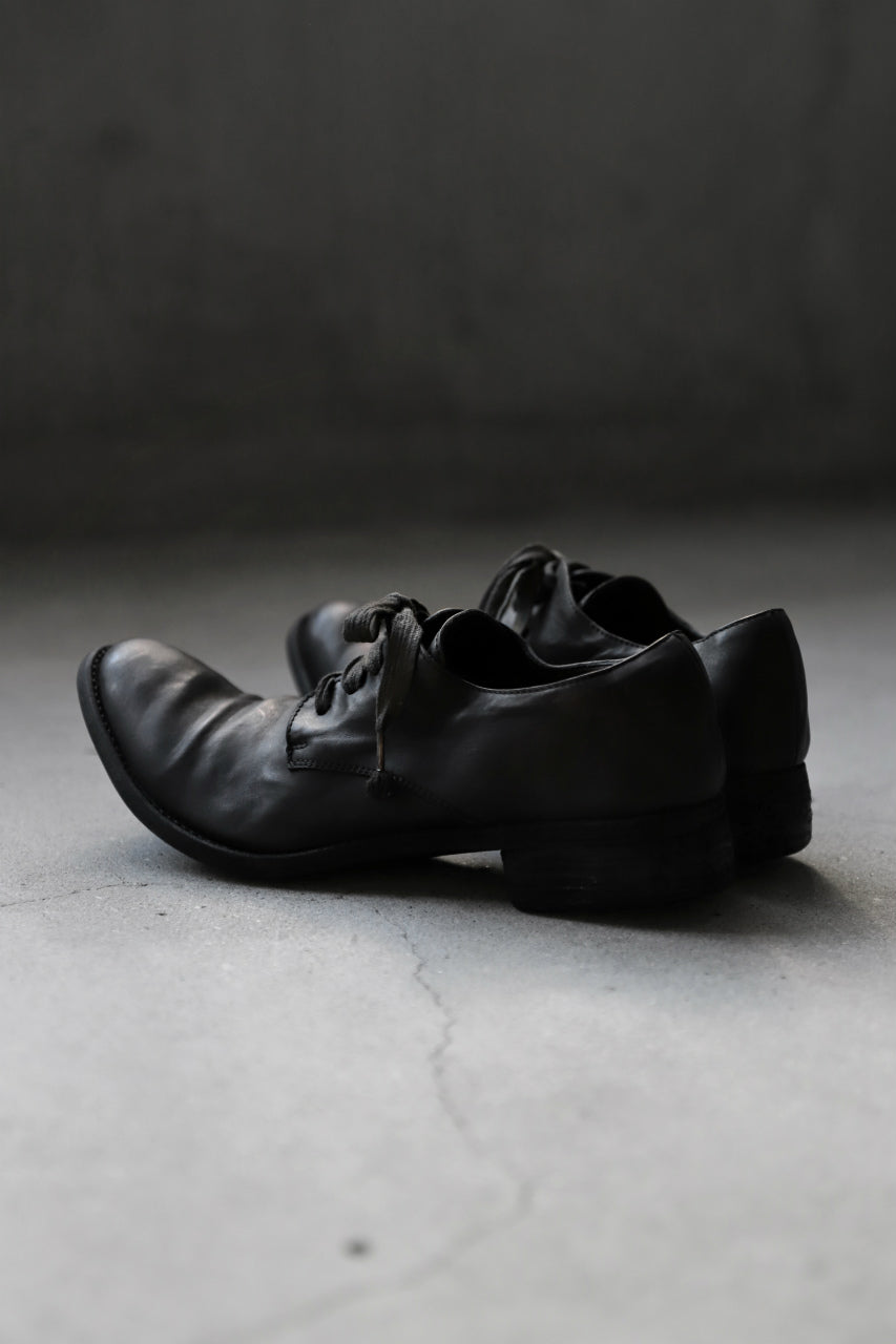 画像をギャラリービューアに読み込む, A DICIANNOVEVENTITRE A1923 DERBY SHOES 033N / HORSE FIORE OILED LEATHER (NERO)