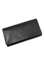 Load image into Gallery viewer, ISAMU KATAYAMA BACKLASH LONG FOLD WALLET / GUIDI OILED CALF (BLACK)