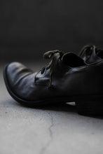 画像をギャラリービューアに読み込む, A DICIANNOVEVENTITRE A1923 DERBY SHOES 033N / HORSE FIORE OILED LEATHER (NERO)