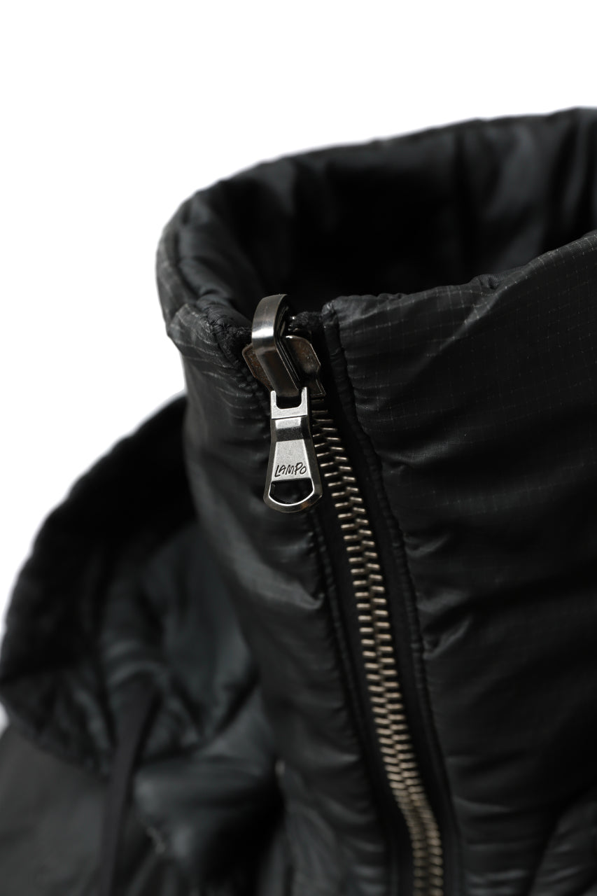 画像をギャラリービューアに読み込む, masnada REVERSIBLE 8WAY PADDED JACKET / RIPSTOP + RECYCLED WADDING (BLACK/LEGION)