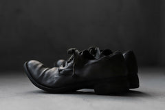 画像をギャラリービューアに読み込む, A DICIANNOVEVENTITRE A1923 DERBY SHOES 033N / HORSE FIORE OILED LEATHER (NERO)