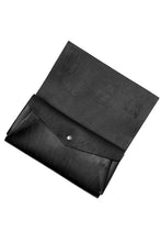 Load image into Gallery viewer, ISAMU KATAYAMA BACKLASH LONG FOLD WALLET / GUIDI OILED CALF (BLACK)