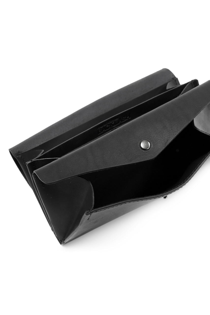 Load image into Gallery viewer, ISAMU KATAYAMA BACKLASH LONG FOLD WALLET / GUIDI OILED CALF (BLACK)