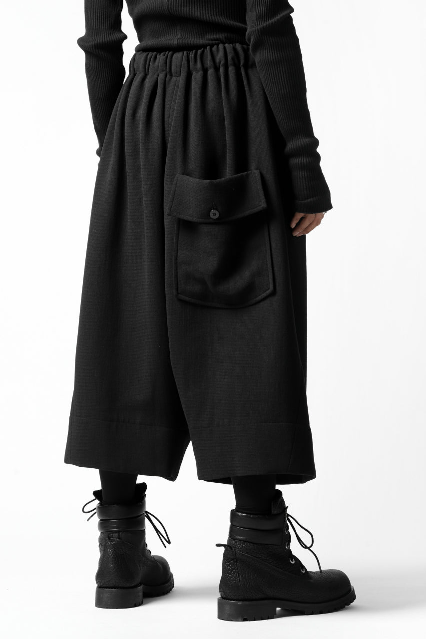 画像をギャラリービューアに読み込む, SOSNOVSKA exclusive VOLUME WOOLEN WIDE PANTS (BLACK)