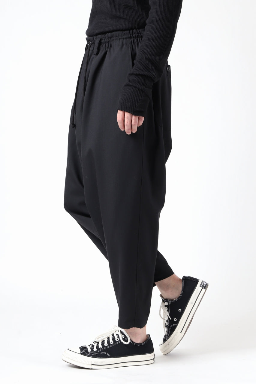 画像をギャラリービューアに読み込む, Y&#39;s BANG ON! No.9 SAROUEL WOOL TROPICAL PANTS (BLACK)