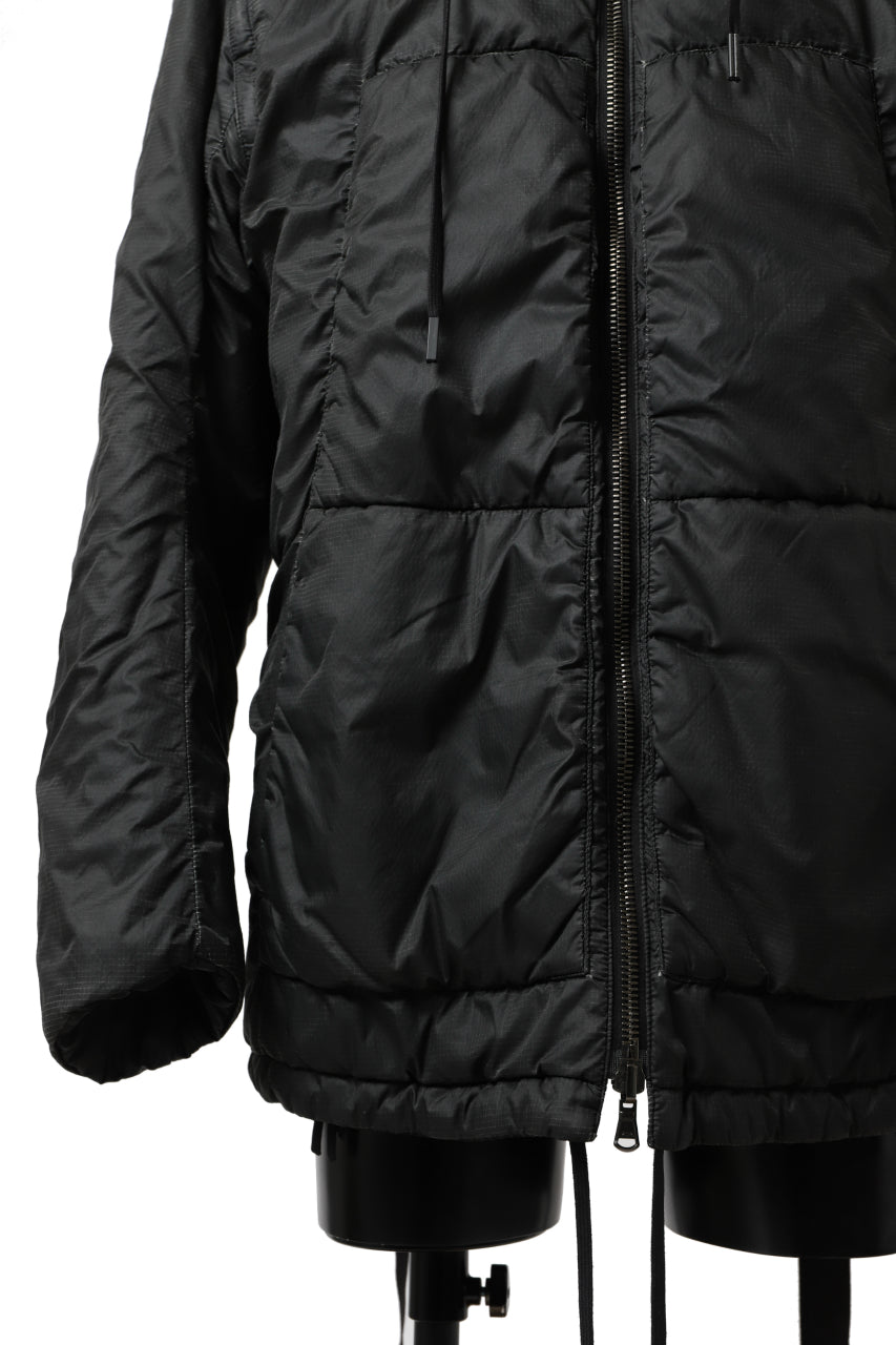 画像をギャラリービューアに読み込む, masnada REVERSIBLE 8WAY PADDED JACKET / RIPSTOP + RECYCLED WADDING (BLACK/LEGION)