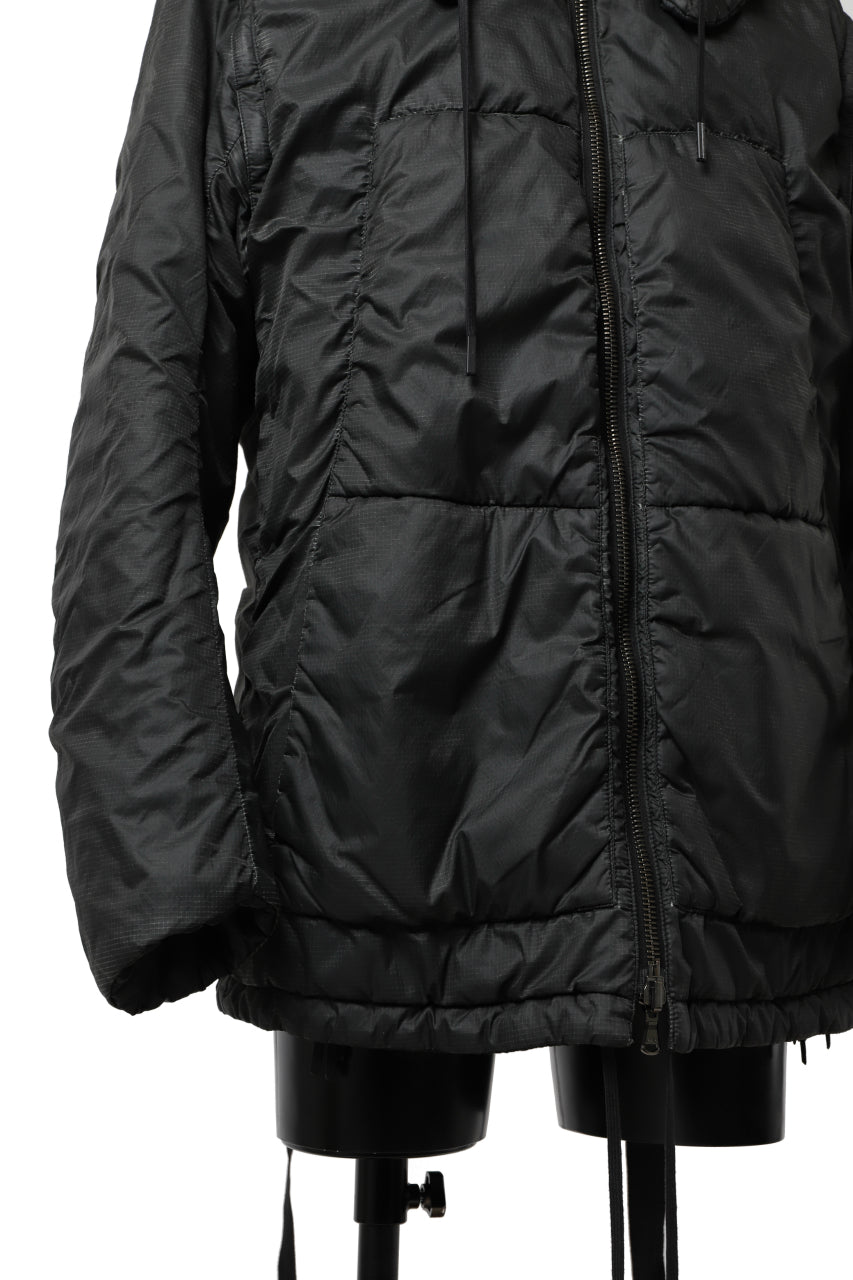 画像をギャラリービューアに読み込む, masnada REVERSIBLE 8WAY PADDED JACKET / RIPSTOP + RECYCLED WADDING (BLACK/LEGION)
