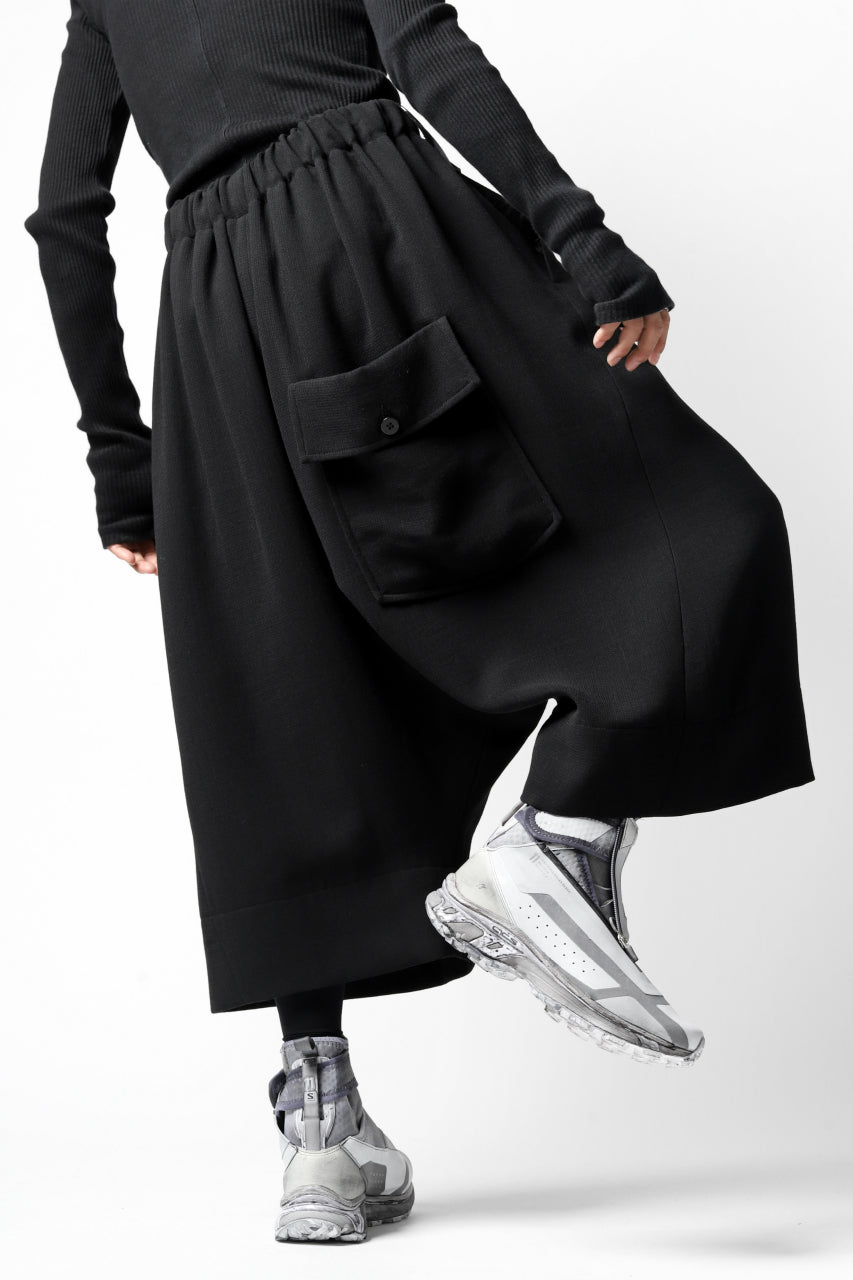 画像をギャラリービューアに読み込む, SOSNOVSKA exclusive VOLUME WOOLEN WIDE PANTS (BLACK)